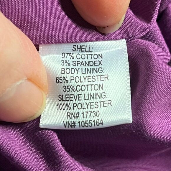 Isaac Mizrahi Velvet Bohemian Paisley Design Purple Grn Jacket Womens Size Small - Picture 6 of 7